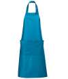 88010 Gala Gala Long Bib Apron Aqua colour image